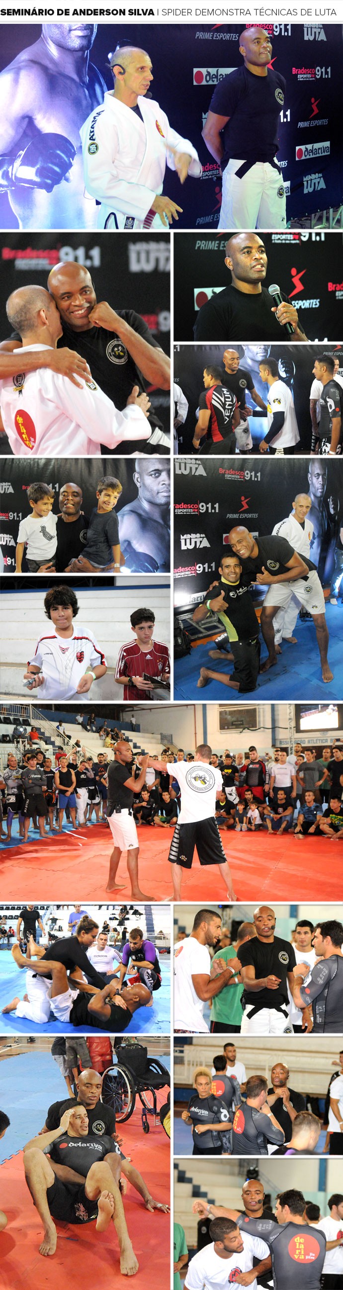 Mosaico Seminário Anderson Silva (Foto: André Durão) Mosaico Seminário Anderson Silva (Foto: André Durão)