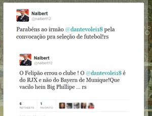 Nalbert v&ocirc;lei convoca&ccedil;&atilde;o brincadeira Felip&atilde;o (Foto: Reprodu&ccedil;&atilde;o / Twitter)