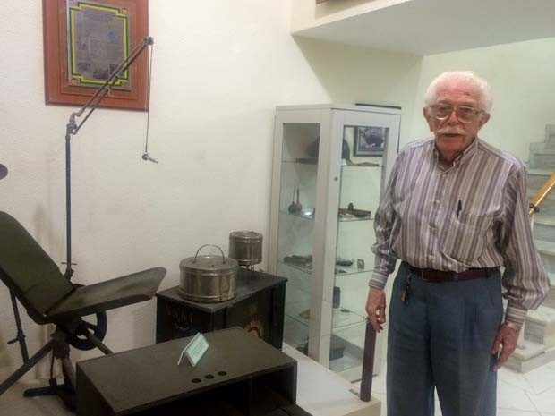 Ex-pracinha Israel Rosenthal,94 anos, atuou como dentista na Segunda Guerra (Foto: Káthia Mello/G1 Rio)