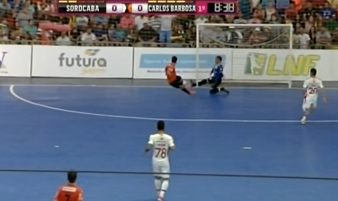 Sorocaba x Carlos Barbosa, Liga Nacional de Futsal  (Foto: Reprodução / SporTV)