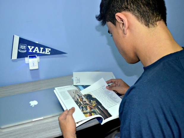 André escolheu estudar n conceituada a Yale University. (Foto: Veriana Ribeiro/G1)