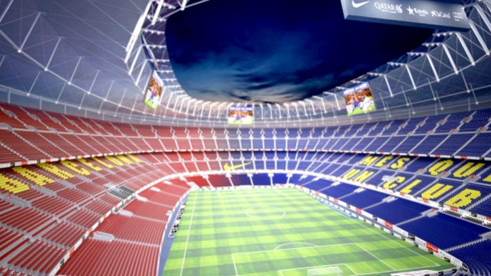 projeto novo estádio do Barcelona (Foto: Divulgação)