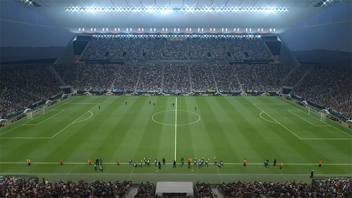 Arena Itaquera é um dos estádios brasileiros do game (Foto: Reprodução/Murilo Molina)