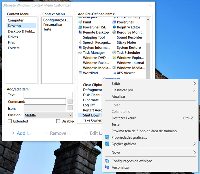 Ultimate windows Context Menu customizer
