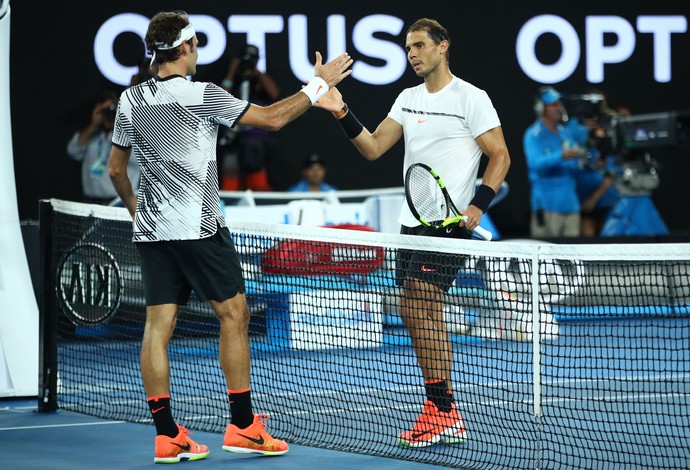 Nadal x Federer, final do Aberto da Austrália (Foto: Clive Brunskill / Staff / Getty Images)