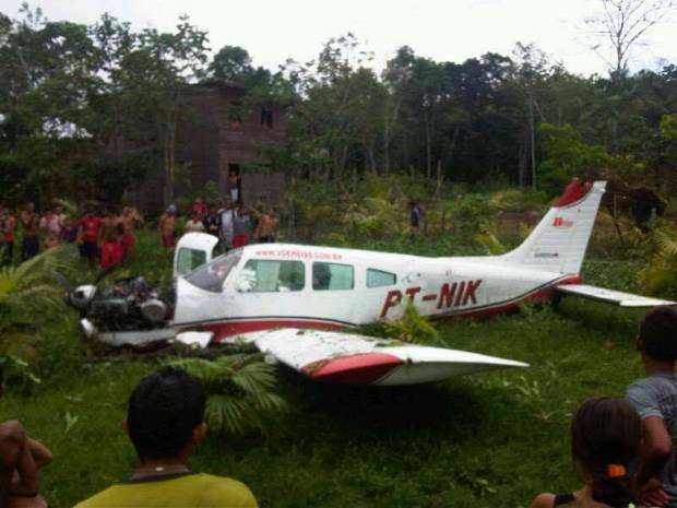 Avião teria caído logo após a decolagem. (Foto: Selso Daniel Oliveira Carvalho/Arquivo Pessoal)
