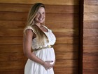Ana De Biase mostra o barrigão e fala da expectativa pela chegada do primeiro filho