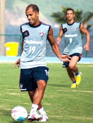 Felipe e Diguinho no treino do Fluminense (Foto: Bruno Haddad / Fluminense. F.C.)