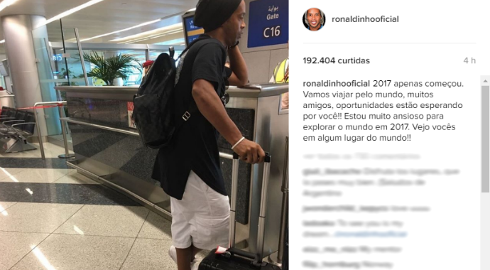 Ronaldinho Gaúcho, Coritiba (Foto: Reprodução/Instagram)