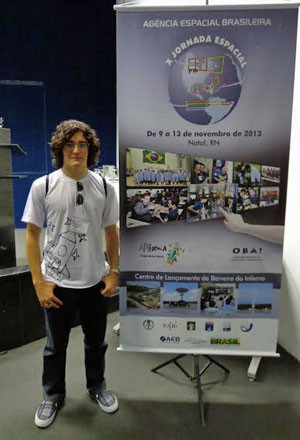 Luiz Fernando participou da Jornada Espacial, em Natal (Foto: Arquivo pessoal)