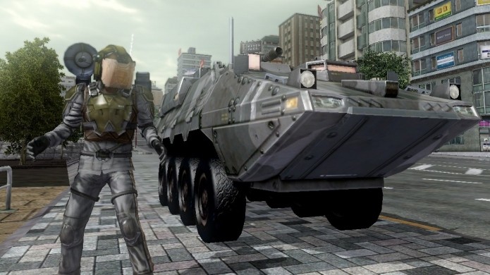 O apoio de um Air Raider pode facilitar as missões, mas é bem difícil jogar com ele (Foto: gamepodunk.com)
