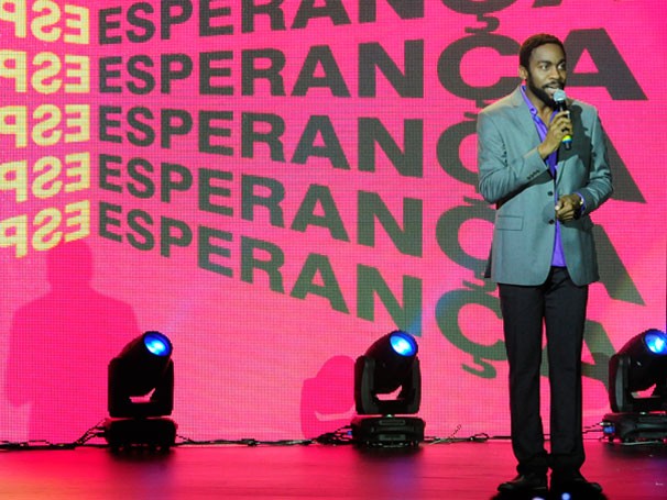 Lázaro Ramos foi um dos apresentadores do Show da Esperança (Foto: Globo/Estevam Avelar)