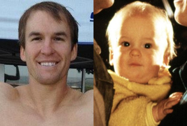 Hank Deutschendorf em 2014, aos 26 anos, e ainda bebê em 'Os Caça-Fantasmas 2' (1989) (Foto: Reprodução) Hank Deutschendorf em 2014, aos 26 anos, e ainda bebê em 'Os Caça-Fantasmas 2' (1989) (Foto: Reprodução)