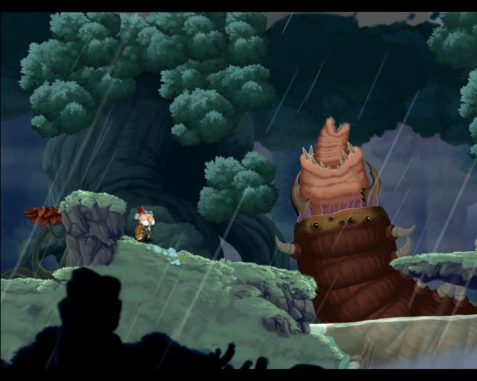 Segundo os produtures de Chronology, o universo do game é inspirado nos desenhos de Hayao Miyazaki (Foto: Reprodução/Daniel Ribeiro)