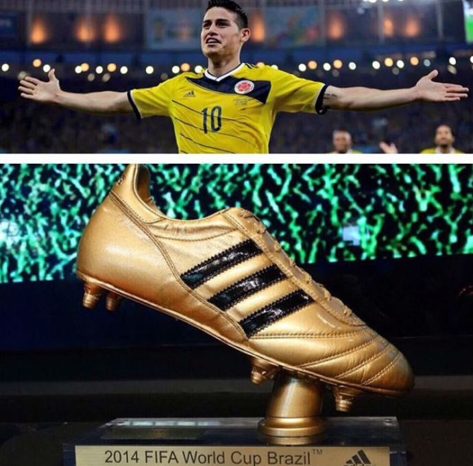 James rodríguez chuteira de ouro copa do mundo (Foto: Reprodução)