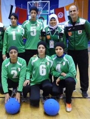 Equipe feminina de goalball da Argélia (Foto: Divulgação / NPC Algeria)