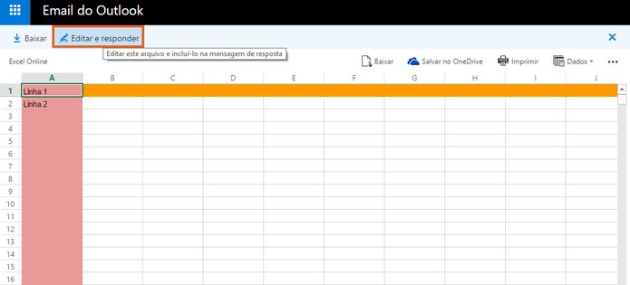 Visualize o conteúdo no arquivo do Excel pelo Outlook (Foto: Reprodução/Barbara Mannara)