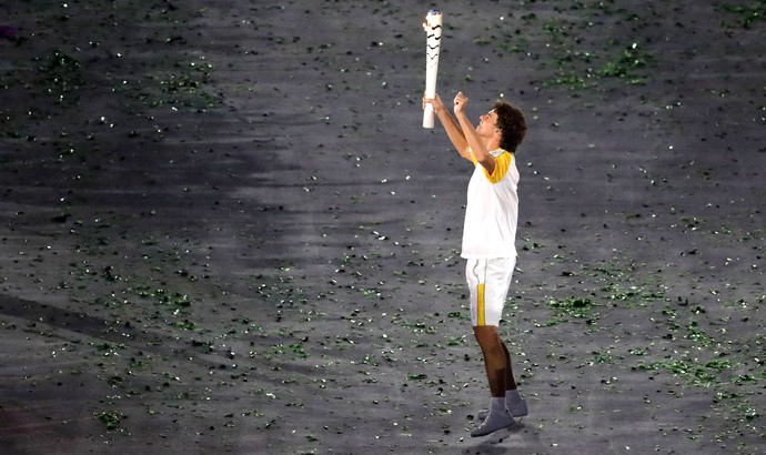 Guga Abertura Rio 2016  (Foto: Agência AP)