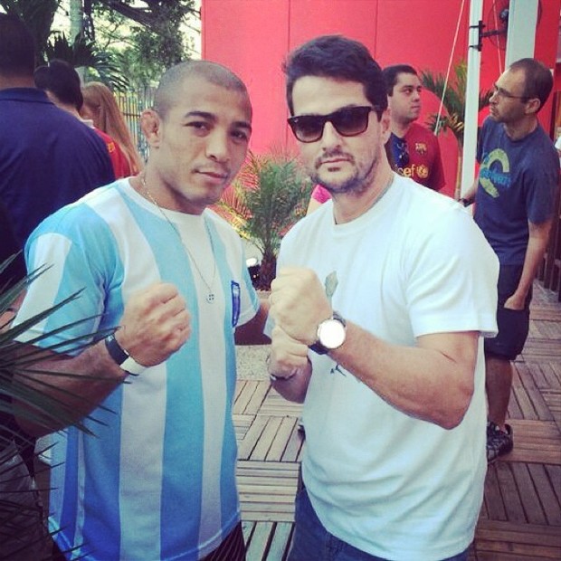 Jose aldo e Marcelo serrado (Foto: Reprodução/Instagram)