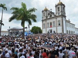 A Colina Sagrada ficou lotada de fiéis na Lavagem do Bonfim (Foto: Max Haack/Ag Haack) A Colina Sagrada ficou lotada de fiéis na Lavagem do Bonfim (Foto: Max Haack/Ag Haack)