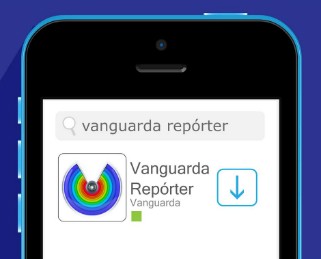 Baixando o aplicativo Vanguarda Repórter (Foto: reprodução)
