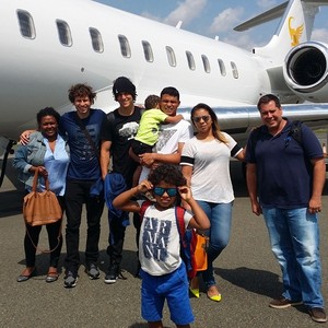 David Luiz e Thiago Silva chegam juntos a Paris (Foto: Instagram)