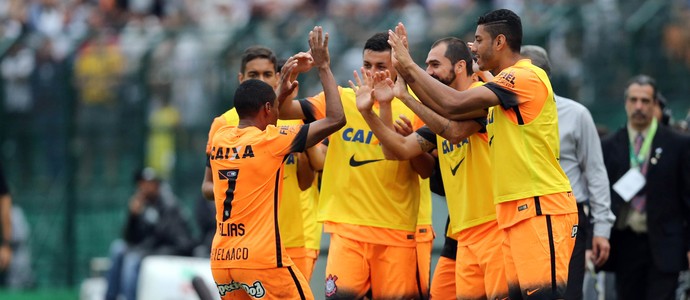 Elias gol Corinthians (Foto: Cristiano Andujar / Ag. Estado)