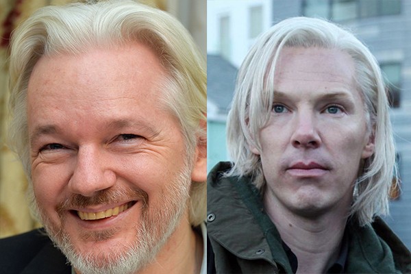 O ator também viveu o criado do site Wikileaks Julian Assange, no longa ‘O Quinto Poder’ (2013). Benedict Cumberbatch tentou marcar uma conversa com o ativista, mas Assange se recusou por não concordar com o roteiro. (Foto: Getty Images)