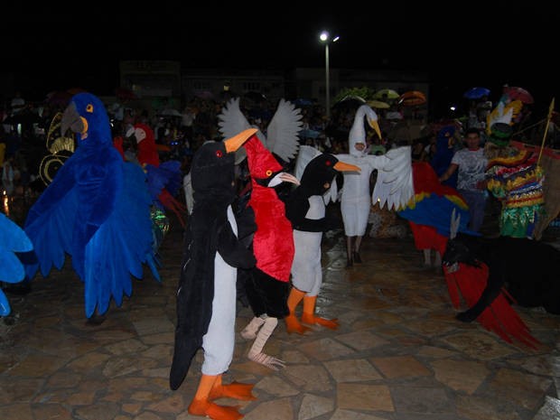 Cordão da Bicharada em apresentação na Praça central de Cametá. (Foto: Divulgação)