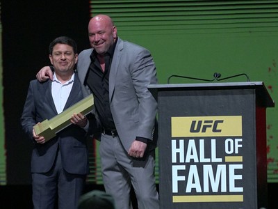 Dana White; UFC Hall of Fame; Joe Silva (Foto: Evelyn Rodrigues)