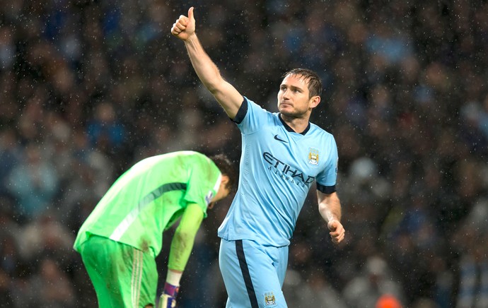 Frank Lampard comemora gol Manchester City e Sunderland (Foto: AP)
