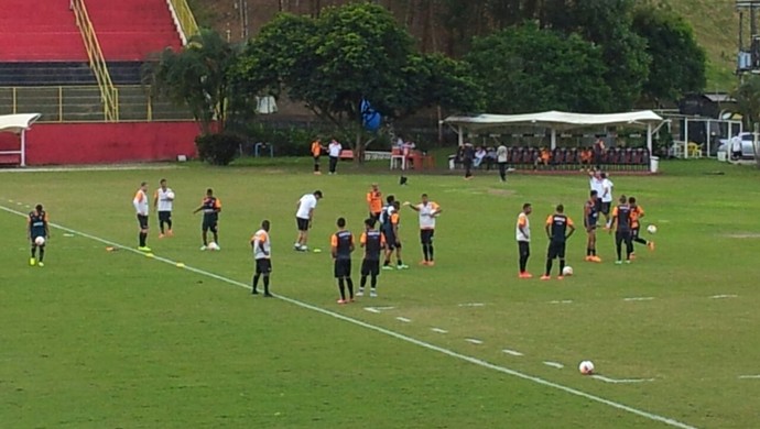 Treino do Vitória no Barradão (Foto: Ruan Melo)