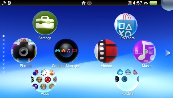 Passo 1 - Selecione o ícone do Content Manager no PS Vita (Foto: Reprodução)