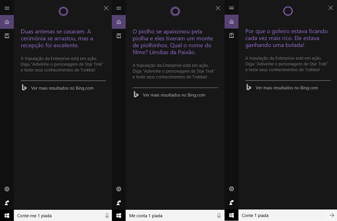 Repertório de piadas de Cortana (Foto: Reprodução/Tassia Moretz)