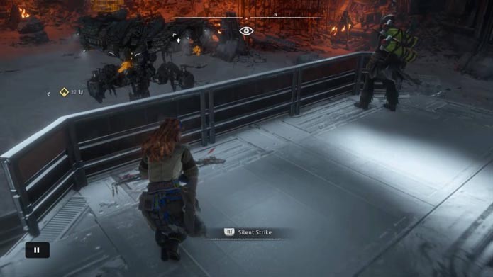 Elimine os inimigos de Horizon: Zero Dawn antes de enfrentar o Deathbringer (Foto: Reprodução/Murilo Molina)