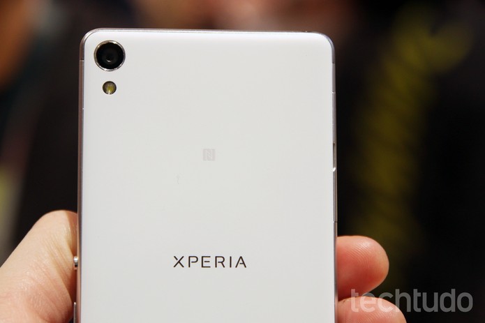 Câmera traseira do Xperia XA, novo smartphone da Sony (Foto: Fabrício Vitorino/TechTudo)