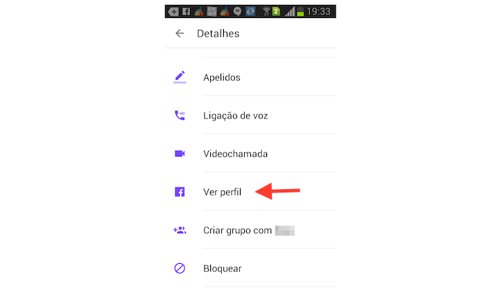 Acessando o perfil no Facebook de um contato do Facebook Messenger pelo Android (Foto: Reprodução/Marvin Costa)