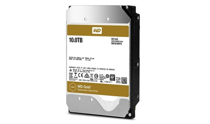 WD Gold, HD com 10 TB de armazenamento (Foto: Divulgação/Western Digital) (Foto: WD Gold, HD com 10 TB de armazenamento (Foto: Divulgação/Western Digital))