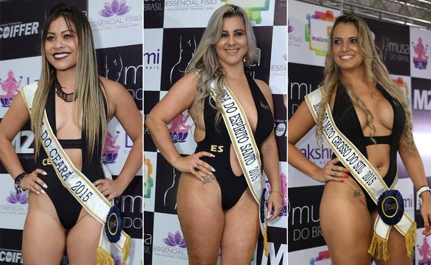 Candidatas Musa do Brasil: Kelly Kitaoka, Ceará | Kelly Moura, Espírito Santo | Rafaella Gonçalves, Mato Grosso do Sul (Foto: Divulgação)