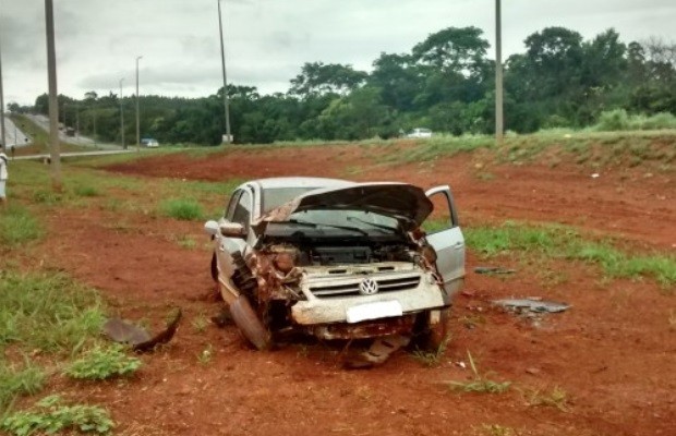 Bebê sobrevive a acidente após ser arremessado na GO-070, em inhumas, Goiás, diz polícia 2 (Foto: Divulgação/Corpo de Bombeiros)