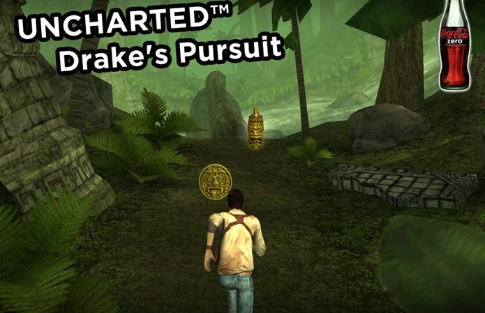 Nem Nathan Drake escapou de aparecer em um jogo meio-boca para Android e iOS (Foto: Divulgação)