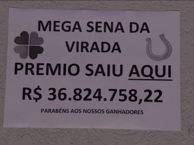 Lotérica do Centro da capital de MS recebeu aposta vencedora da Mega da Virada (Foto: Reprodução/ TV Morena)