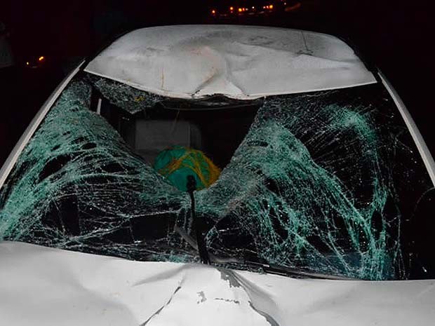 Motorista do carro fugiu do local do acidente, no oeste da Bahia (Foto: Blog do SigiVilares)
