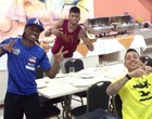 Neymar mostra descontração
no CT Rei Pelé (Reprodução / Instagram)
