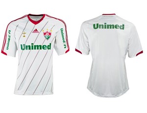 Uniforme número 2 branca do Fluminense 2012 (Foto: Arte Esporte)