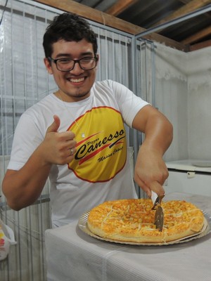 Joinville base pizza (Foto: João Lucas Cardoso)