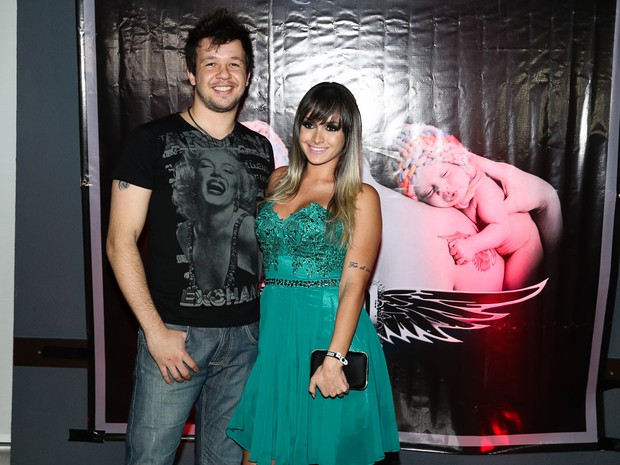 Bruno com a namorada em show em São Paulo (Foto: Manuela Scarpa/ Foto Rio News)