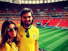 Na torcida pelo Brasil, Fê Paes Leme acompanha jogo ao lado do irmão