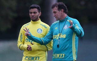 Cleiton Xavier Cuca Palmeiras (Foto: Cesar Greco/Ag Palmeiras/Divulgação)