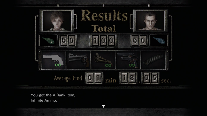 Resident Evil Zero HD Remaster: capturar os 100 amuletos garante munição infinita para todas as armas (Foto: Reprodução/YouTube)